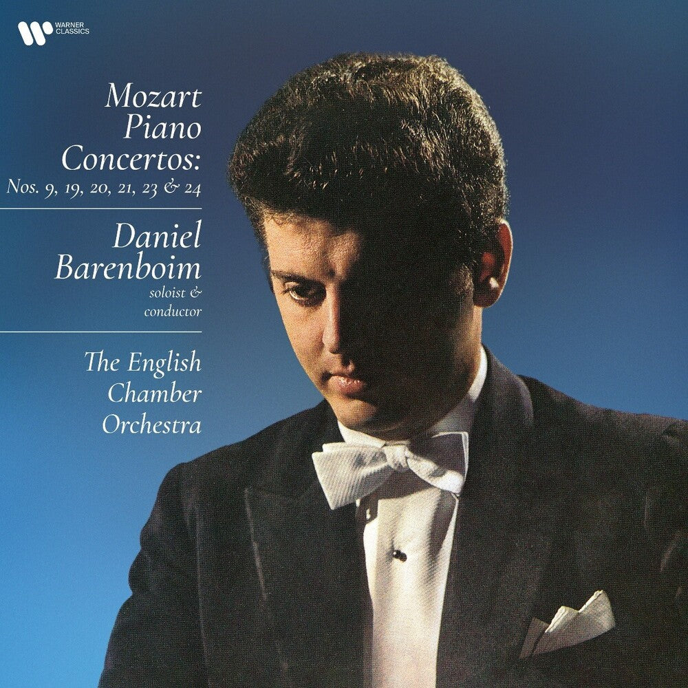 the album cover for Daniel Barenboim / English Chamber Orchestra - Mozart: Piano Concertos Nos. 9 19 20 21 23 & 24