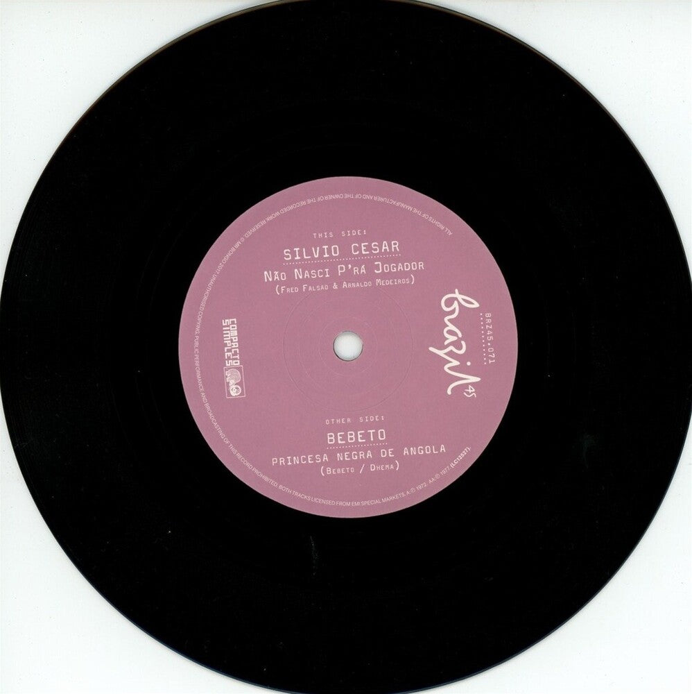 the album cover for Cesar, Silvia / Bebeto - Nao Nasci P'ra Jogador / Princesa Negra De Angola