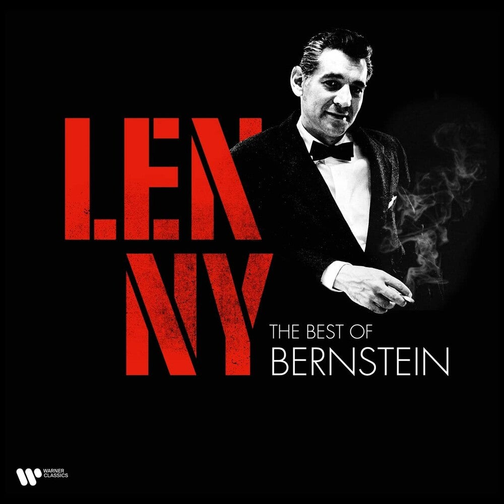 the album cover for Leonard Bernstein - Lenny, The Best of Leonard Bernstein