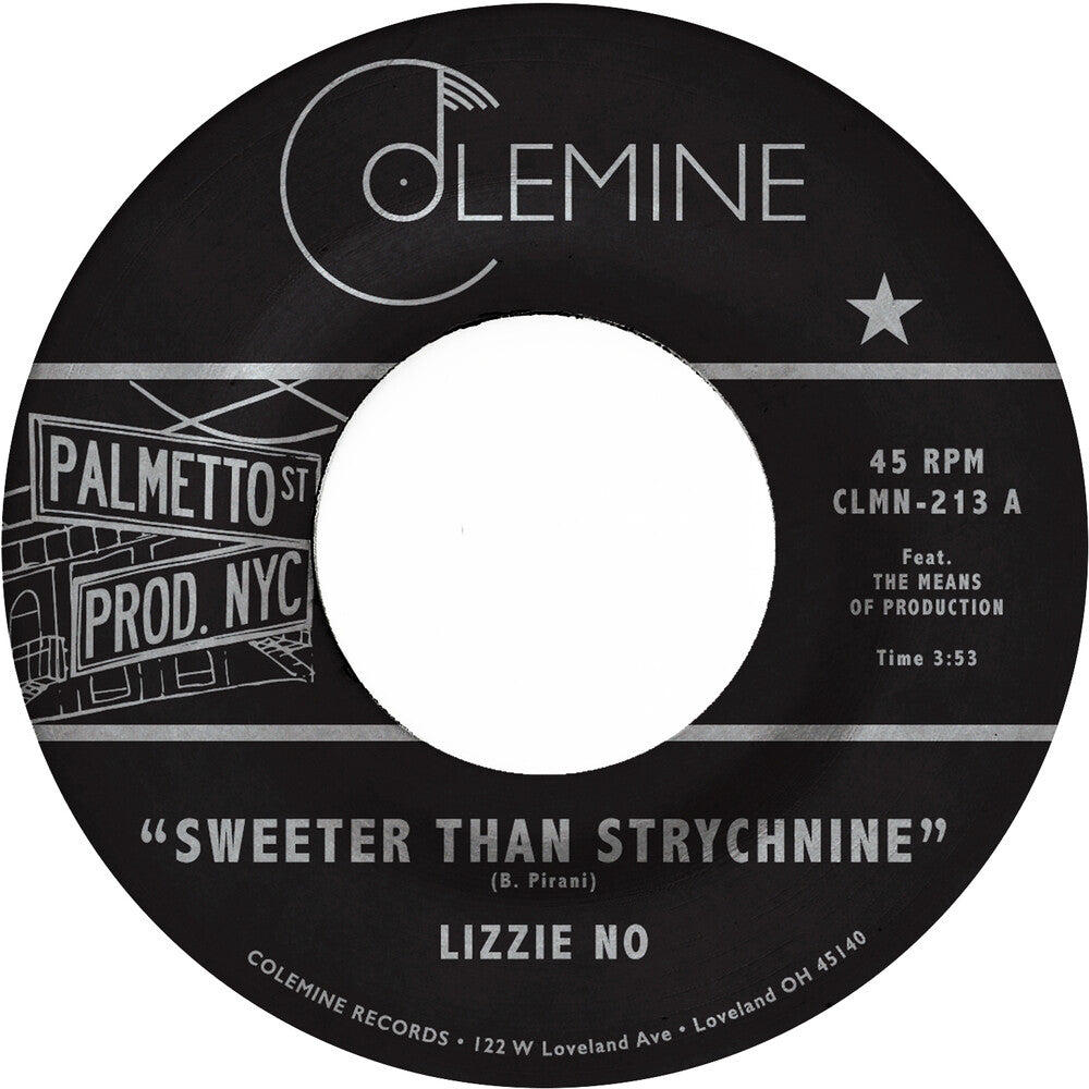 the album cover for Lizzie No & Ben Pirani - Sweeter Than Strychnine / Stop Bothering Me - Red