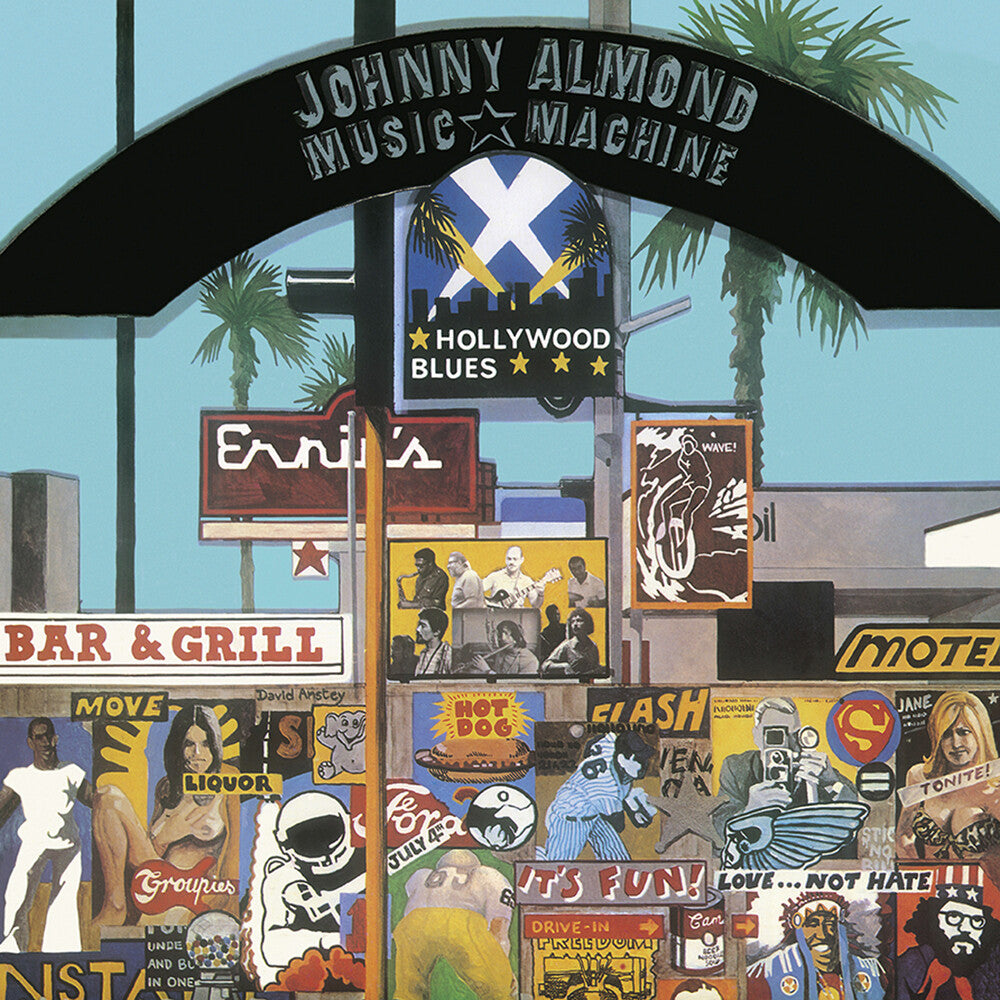 the album cover for Johnny Almond / Music Machine - Hollywood Blues