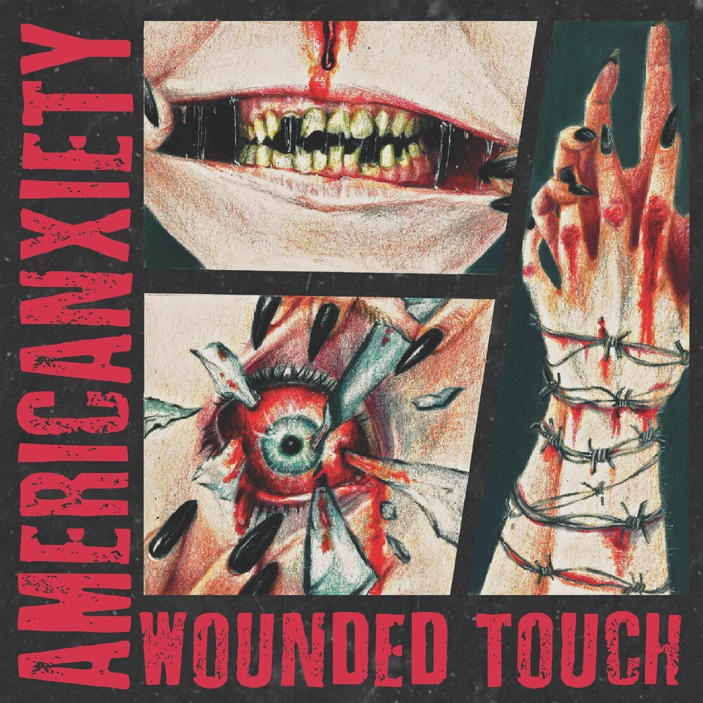 the album cover for Wounded Touch - Americanxiety