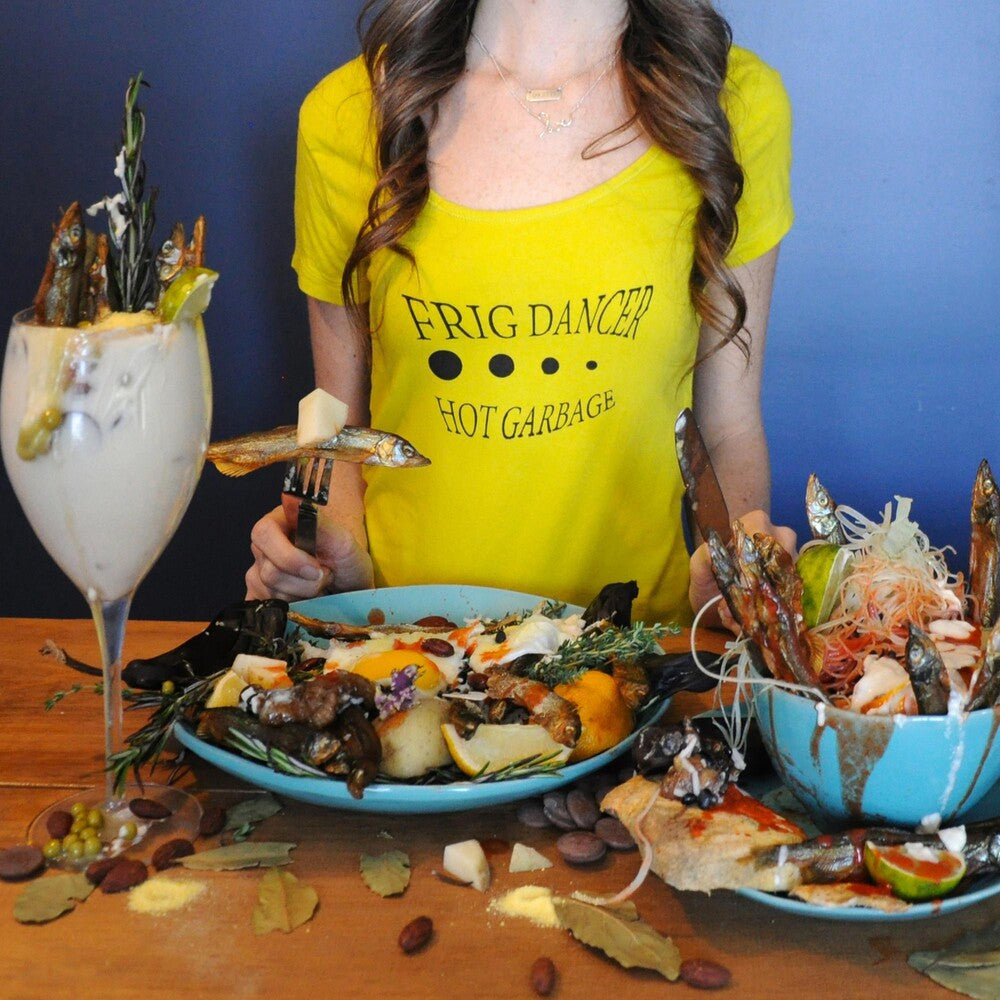 the album cover for Frig Dancer - Hot Garbage