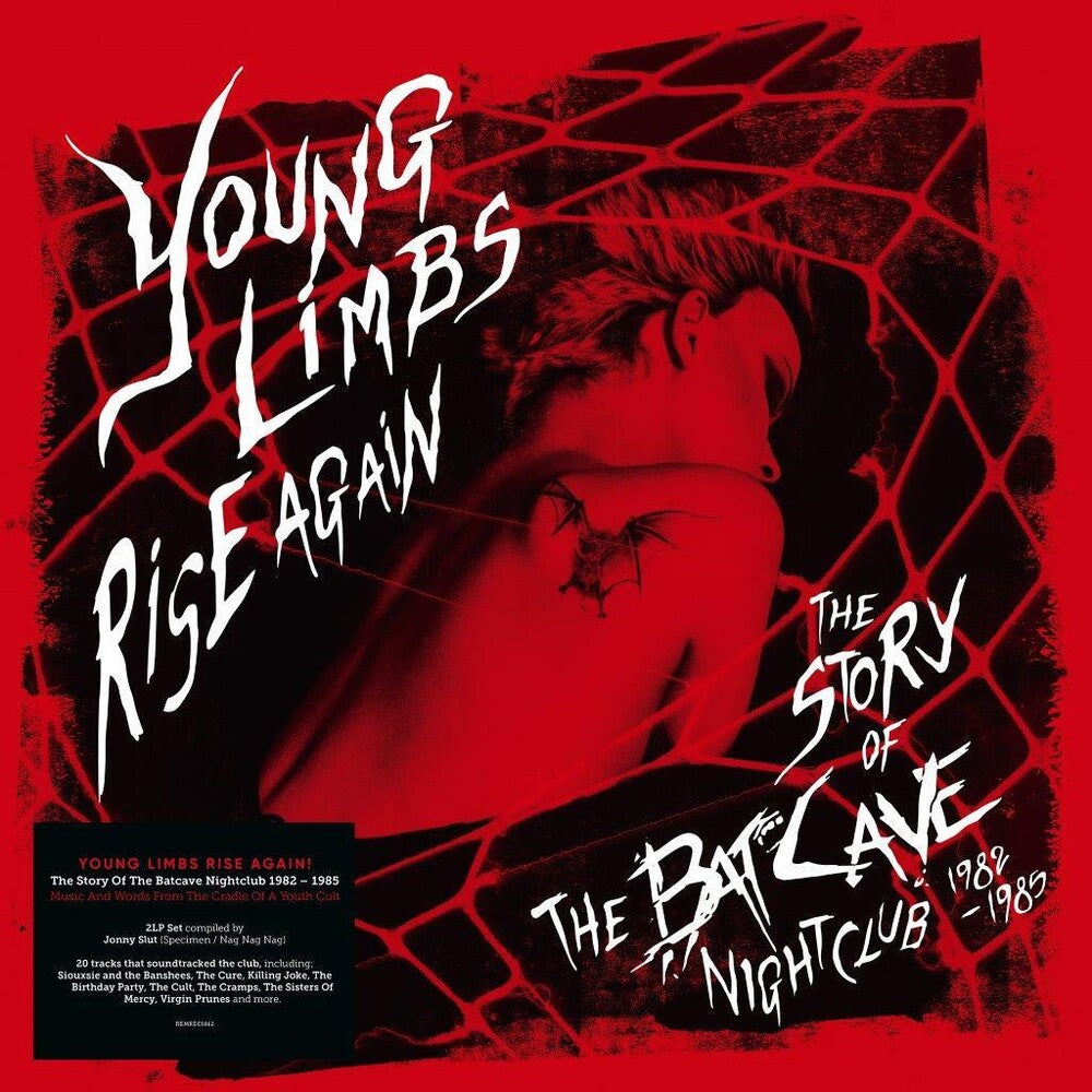 the album cover for Young Limbs Rise Again: Story Of Batcave / Various - Young Limbs Rise Again: Story Of Batcave / Various