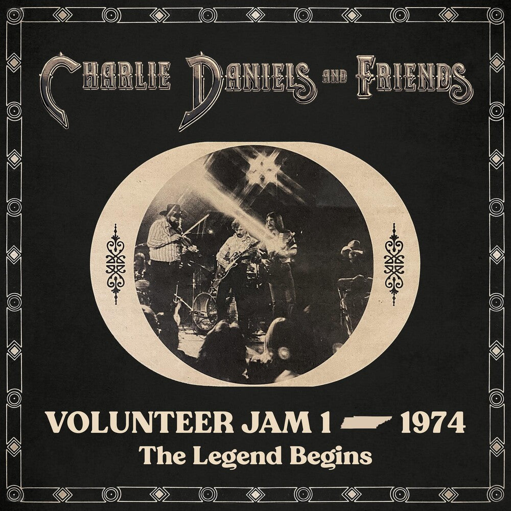 the album cover for Charlie Daniels & Friends - Volunteer Jam 1 - 1974: The Legend Begins