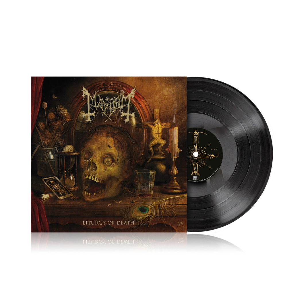 the album cover for Mayhem - Liturgy Of Death