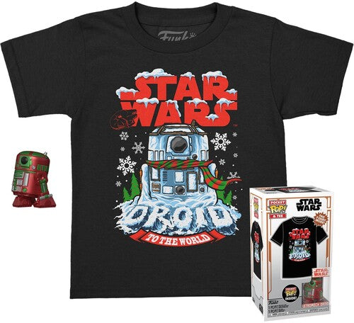 Funko Pocket Pop!&tee: - Star Wars-holiday R2d2(mt)- L - Collectibles