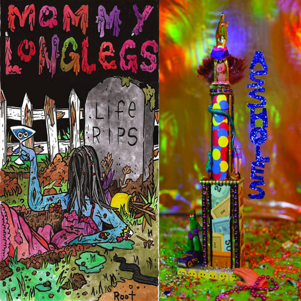 the album cover for Mommy Long Legs - Life Rips / Assholes