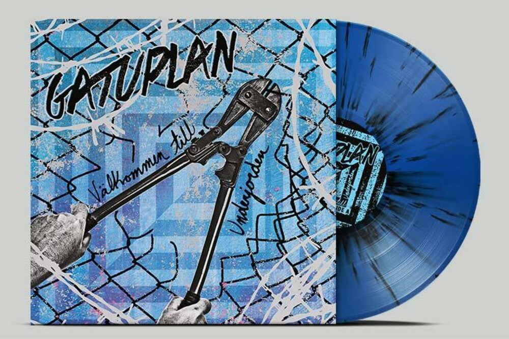 the album cover for Gatuplan - Valkommen Till Underjorden - Black/Blue Splatter