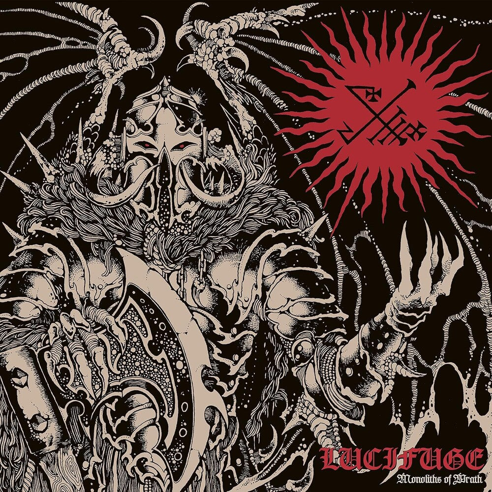 the album cover for Lucifuge - Monoliths Of Wrath