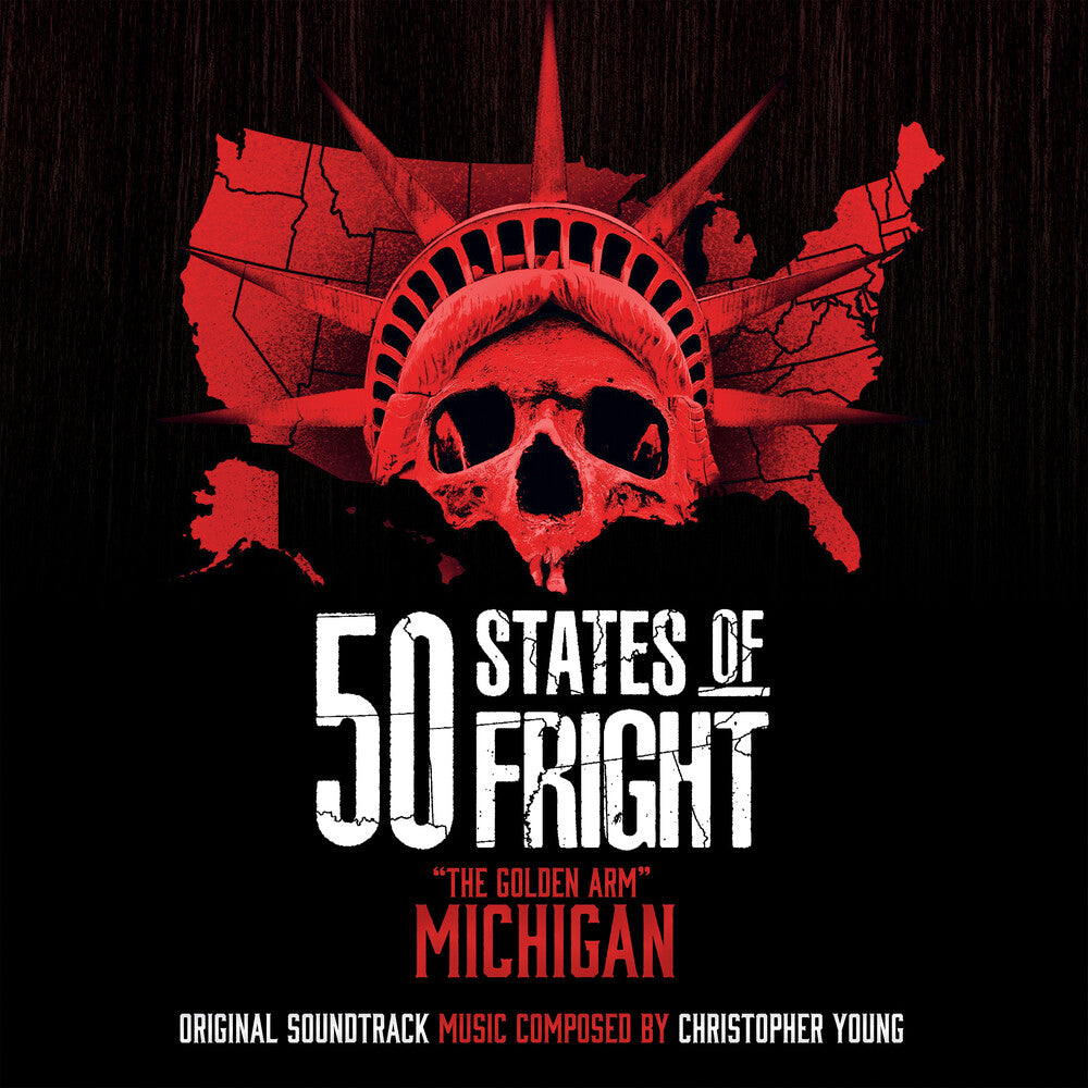 the album cover for Christopher Young (Colv) (Gol) (Ltd) - 50 States Of Fright: The Golden Arm (Michigan)