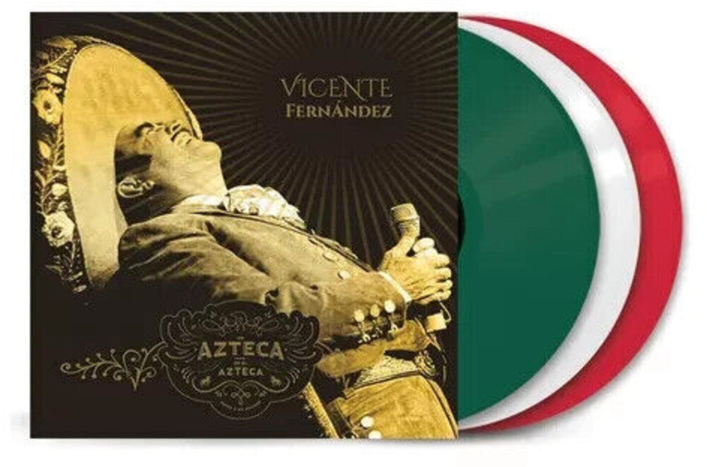 the album cover for Vicente Fernandez - Un Azteca En El Azteca (W/Dvd)
