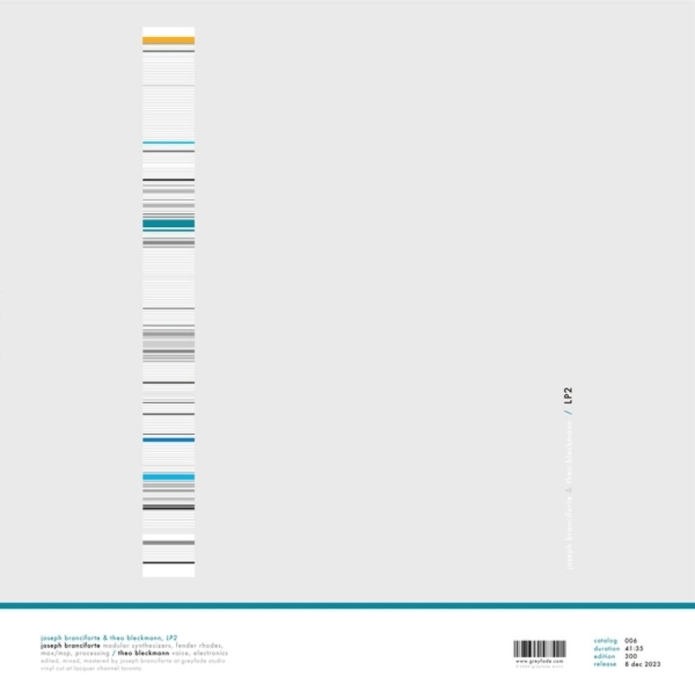 the album cover for Branciforte, Joseph / Bleckmann, Theo - LP2
