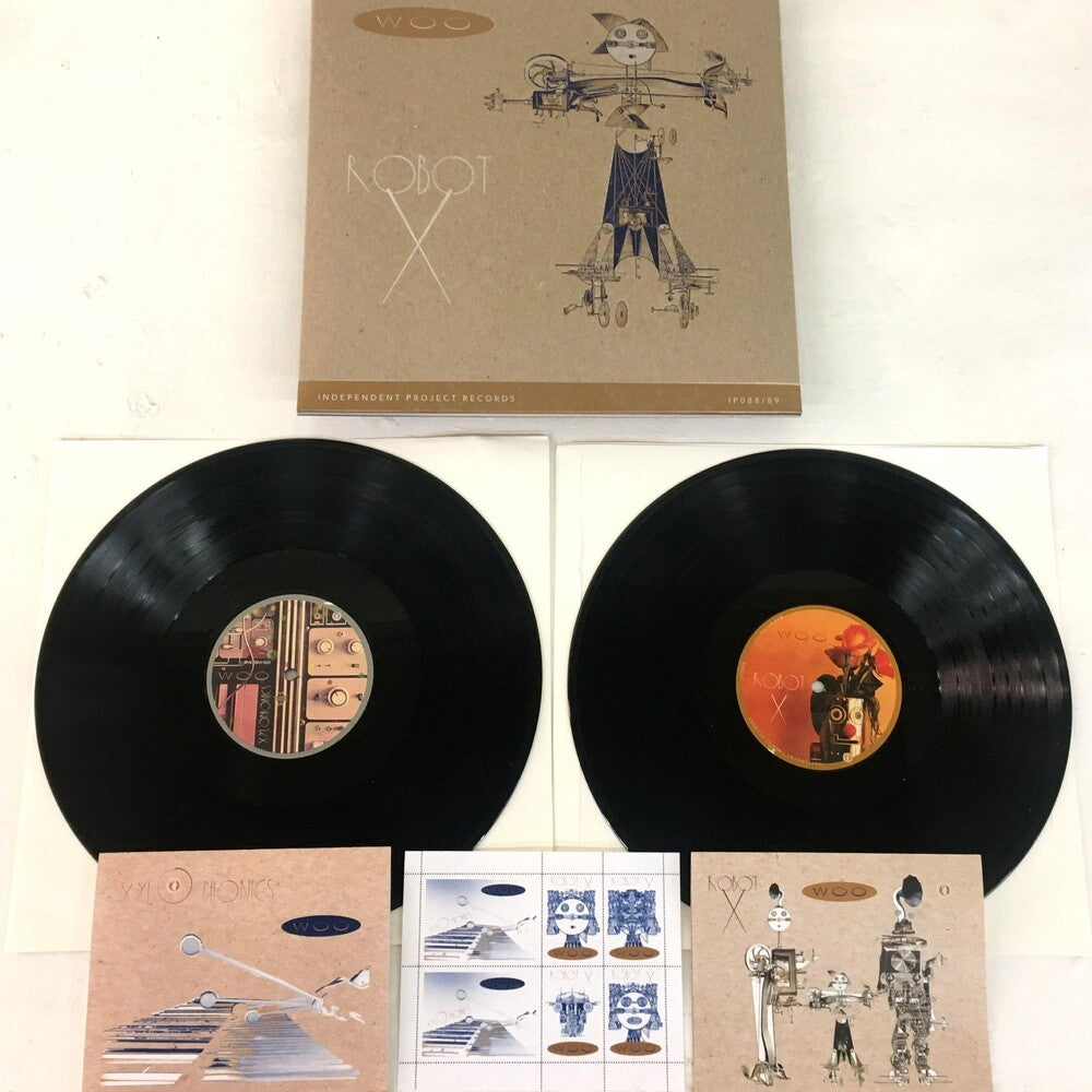 the album cover for Woo - Xylophonics + Robot X