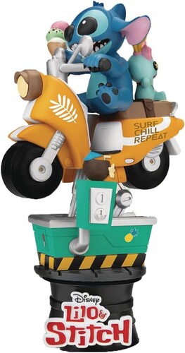Beast Kingdom - Coin Ride Ds-041 Stitch D-stage Series 6in Statue - Collectibles