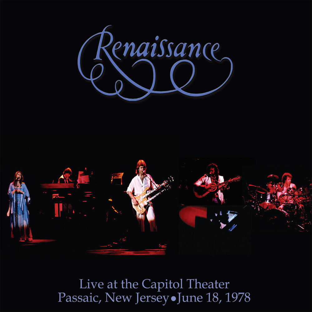 the album cover for Renaissance - Live At The Capitol Theater June 18 1978 - Purple Marble Colored Vinyl