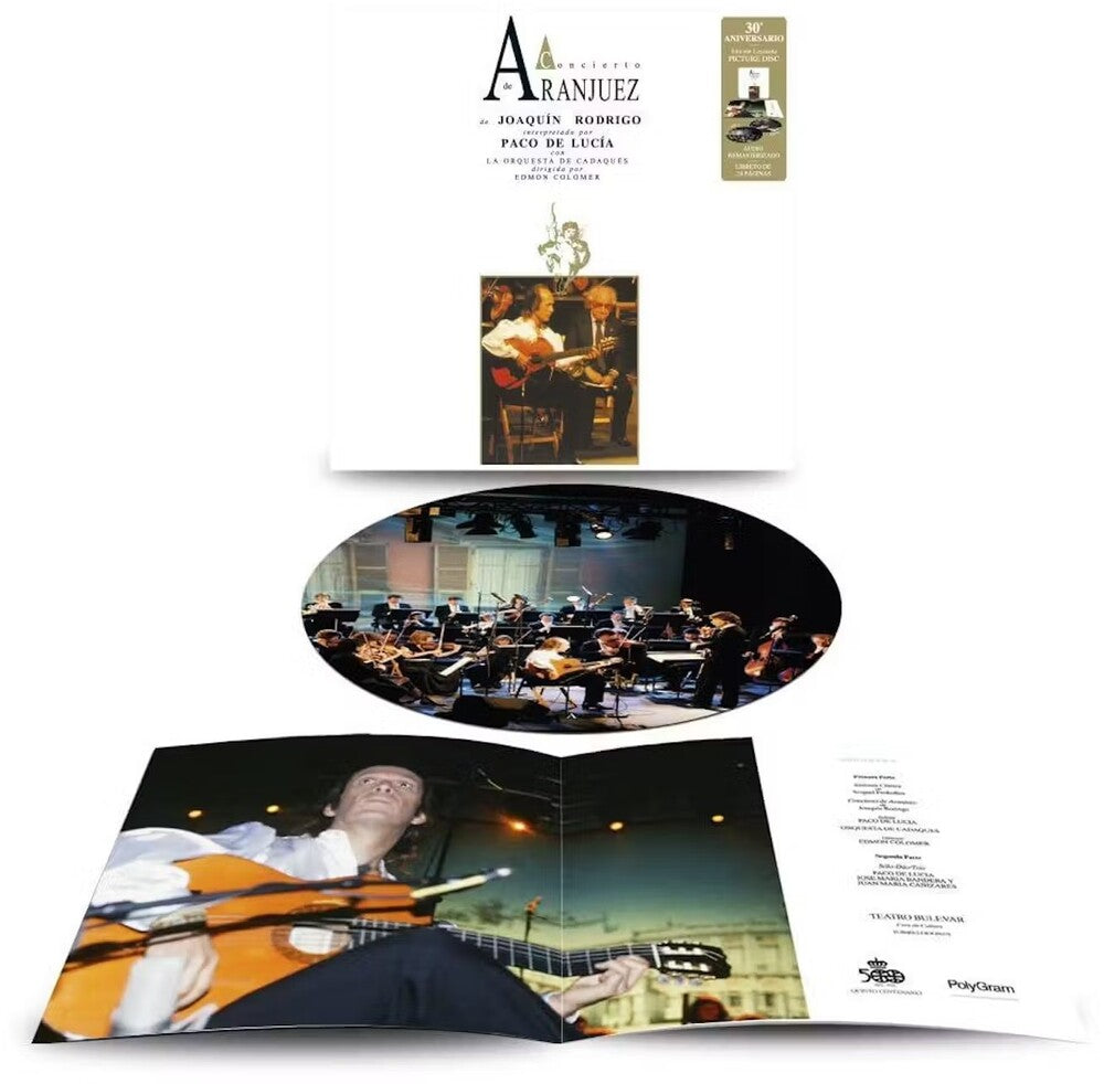 the album cover for De Paco Lucia - Concierto De Aranjuez - 30th Anniversary (Pict)