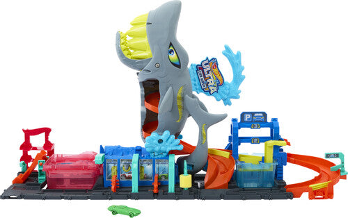Hot Wheels - Hw City Ultra Shark Car Wash With Color Change - Collectibles