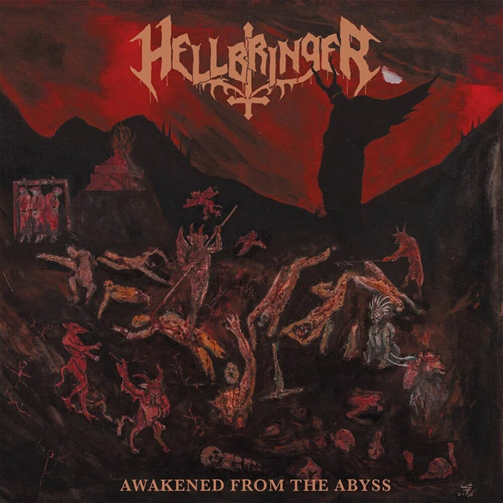 the album cover for Hellbringer - Awakened From The Abyss
