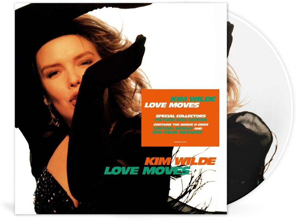 the album cover for Kim Wilde - Love Moves (Pict) (Uk)