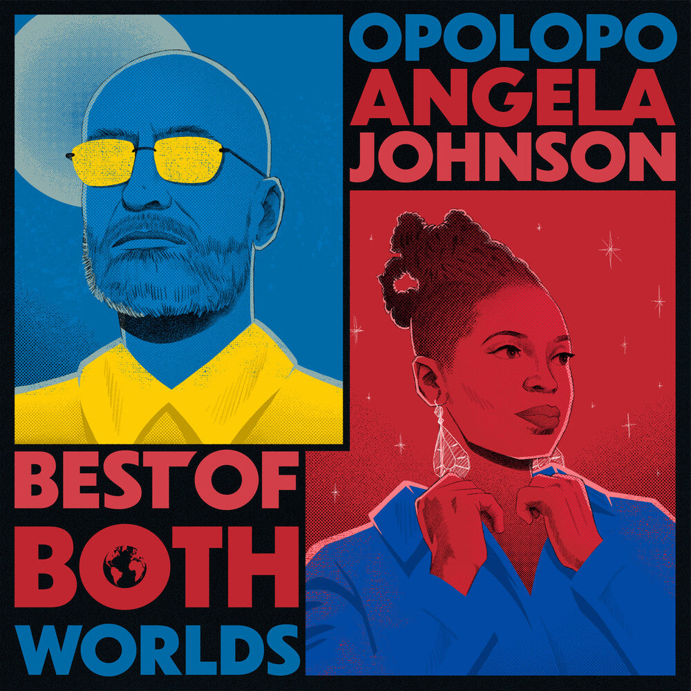 the album cover for Opolopo & Angela Johnson - Best Of Both World (Blk)