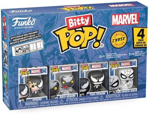 Bitty Pop Spiderman - Bitty Pop Spiderman Venom 4 Pack - Collectibles