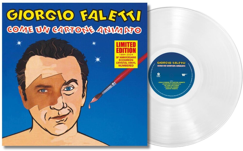 the album cover for Faletti, Giorgio - Come Un Cartone Animato