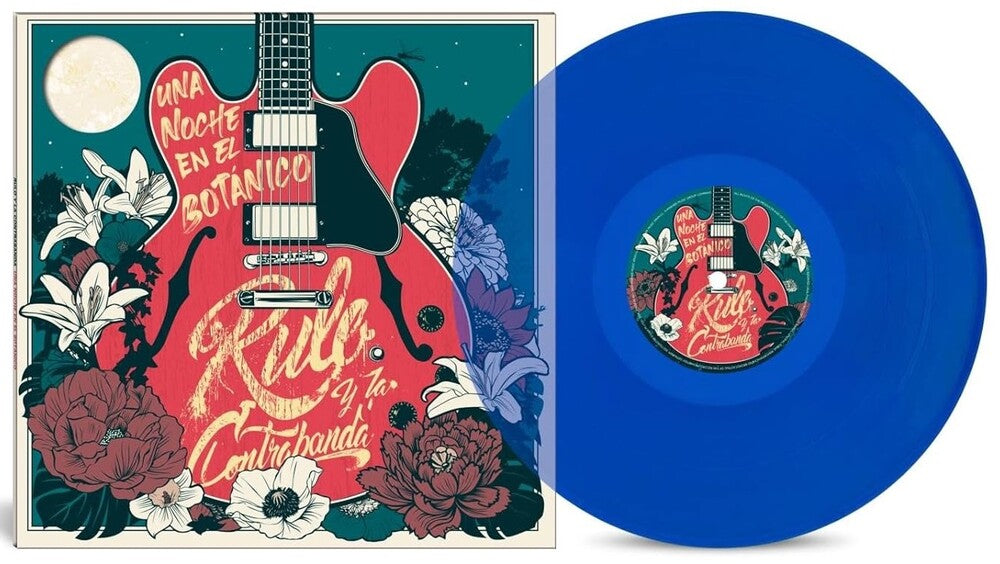 the album cover for Rulo y la contrabanda - Una Noche En El Botanico - Blue Vinyl