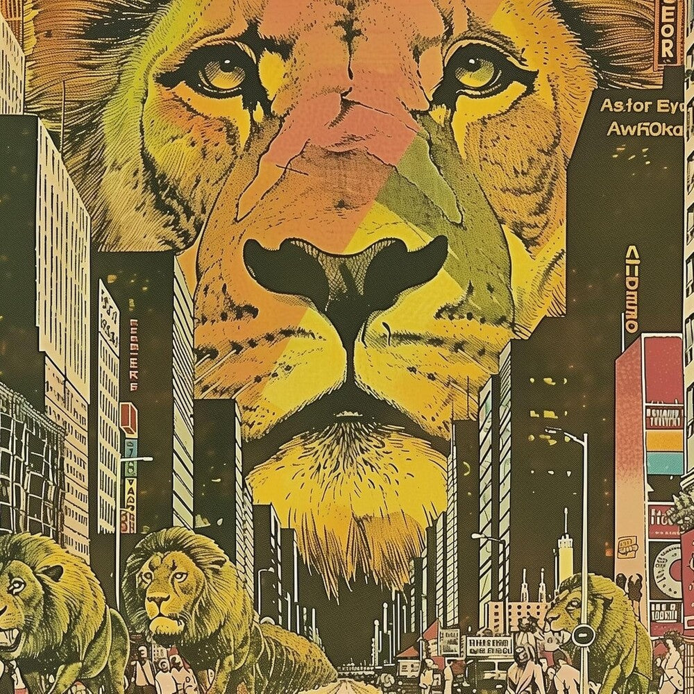 the album cover for Lions In The Street - Moving Along (Uk)