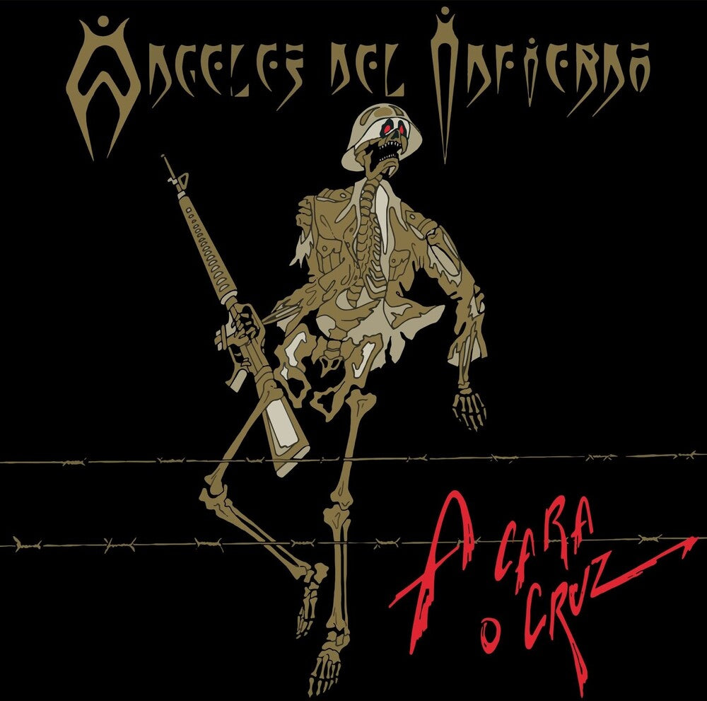 the album cover for Angeles Del Infierno - A Cara O Cruz (Spa)
