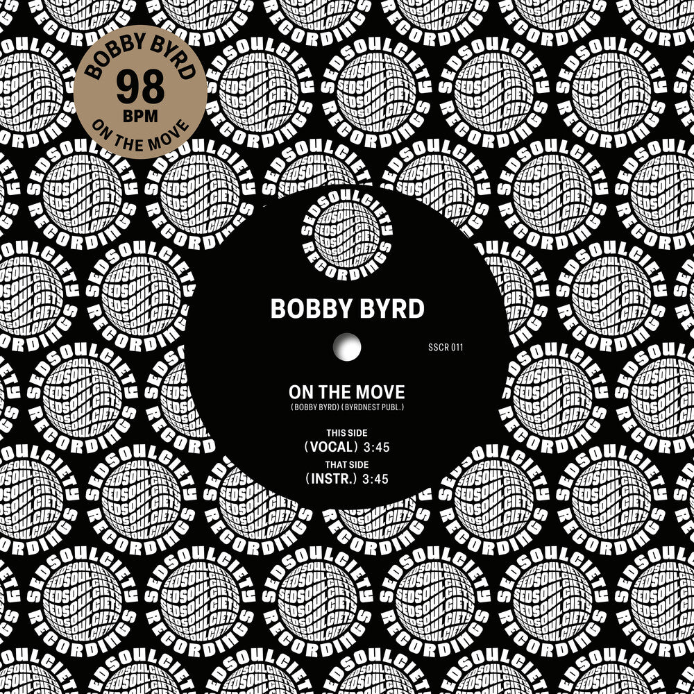 the album cover for Bobby Byrd - On The Move