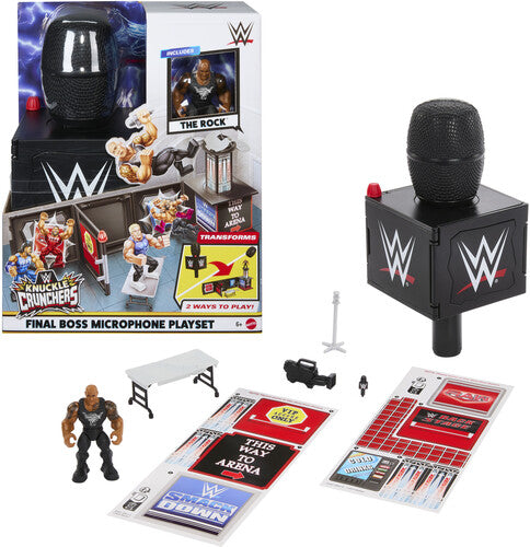 Wwe - Wwe Knuckle Crunchers The Rocks Microphone Playset - Collectibles
