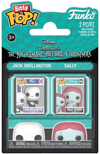 Bitty Pop The Nightmre Before Christmas - Bitty Pop Nbx 2 Pack Jack & Sally - Collectibles