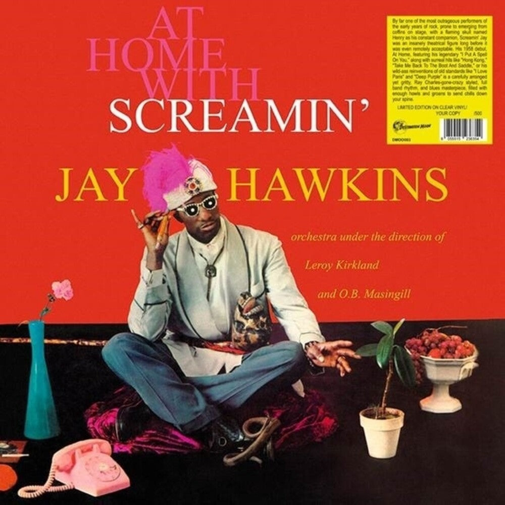 the album cover for Jay Hawkins Screaming - At Home With Screamin' Jay Hawkins