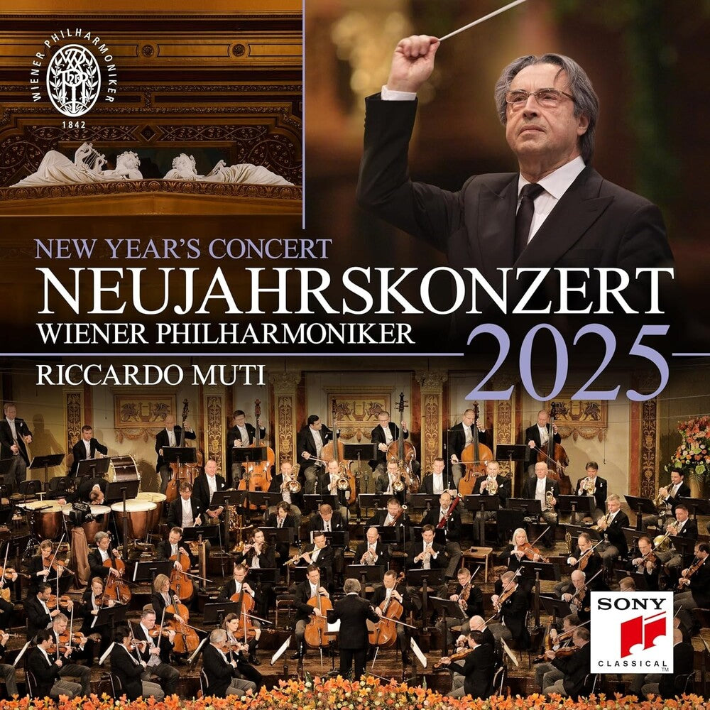 the album cover for Riccardo Muti / Wiener Philharmoniker - Neujahrskonzert 2025 / New Year's Concert 2025