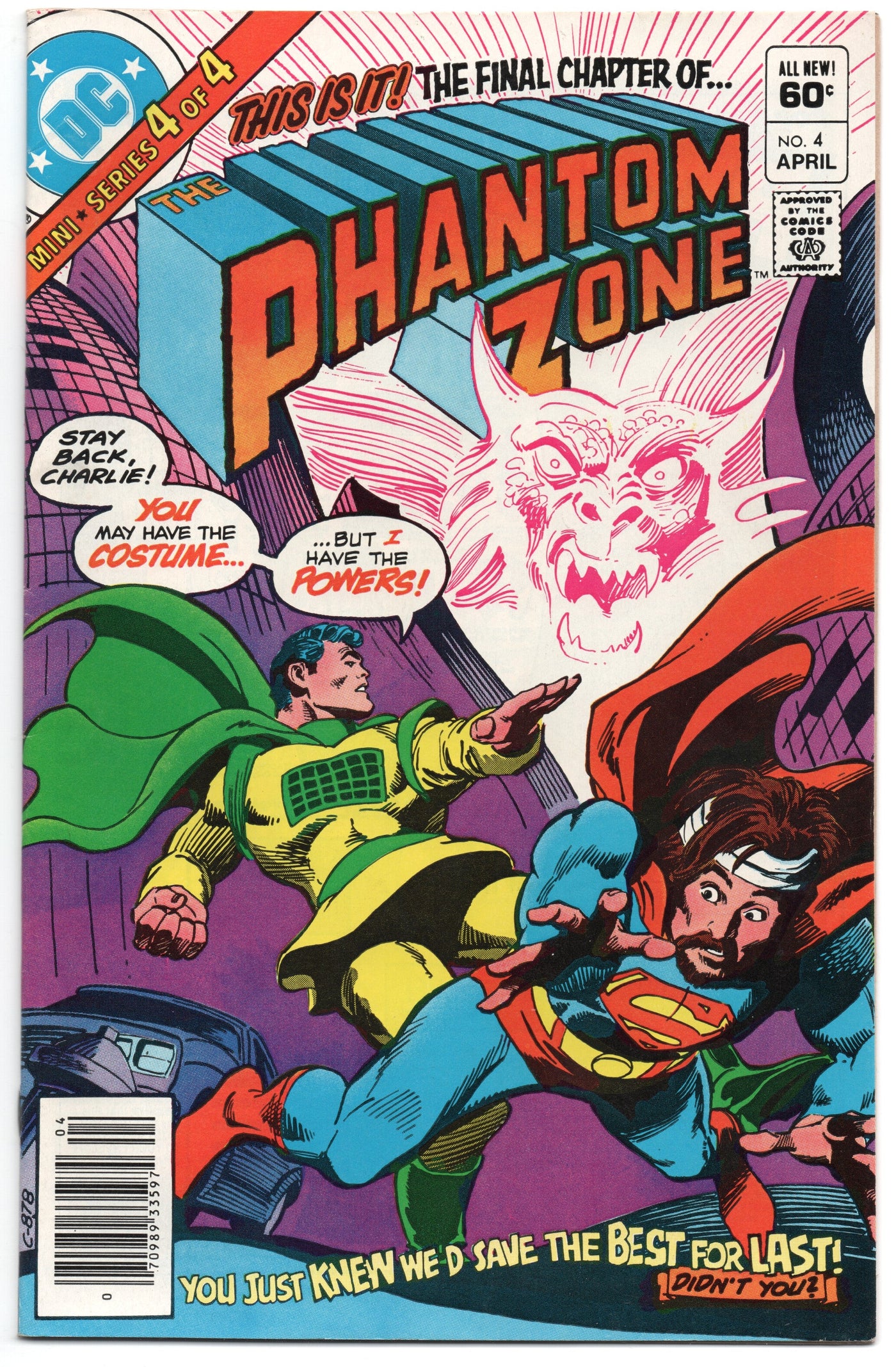 Phantom Zone 4 DC 1984 NM- Gene Colan Superman