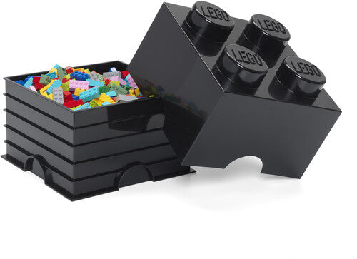 Room Copenhagen - Lego Storage Brick With 4 Knobs Black - Collectibles