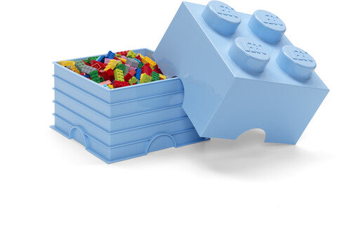 Room Copenhagen - Lego Storage Brick With 4 Knobs Light Blue - Collectibles