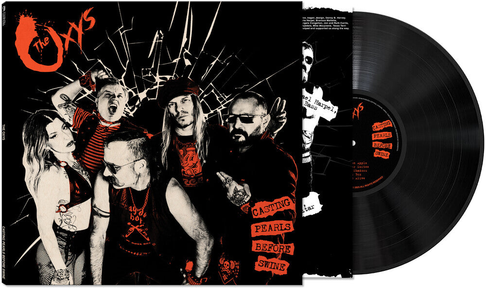 the album cover for The Oxys - Casting Pearls Before Swine