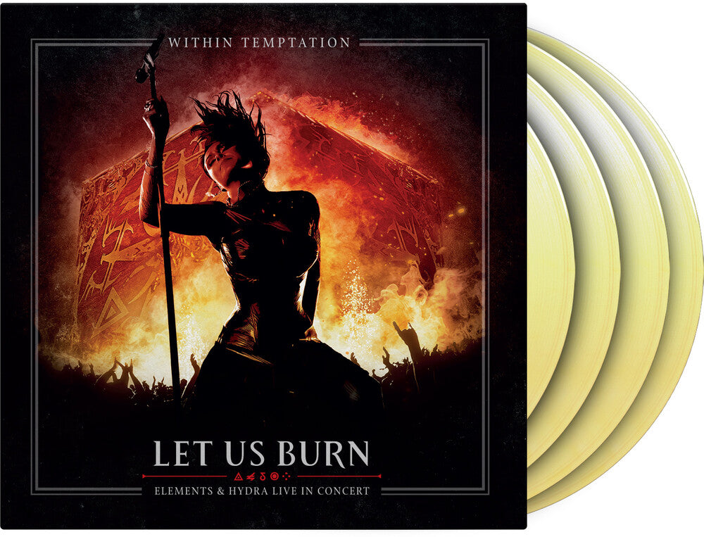 the album cover for Within Temptation - Let Us Burn: Elements & Hydra Live In Concert