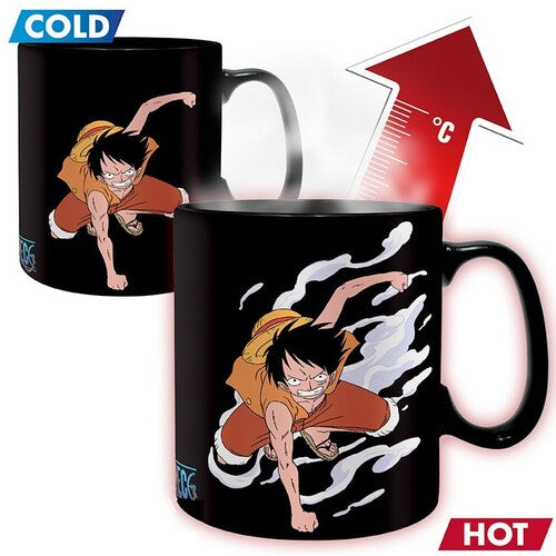 One Piece - Mug Heat Change - 460 Ml - Luffy & Ace - One Piece - Mug Heat Change - 460 Ml - Luffy & Ace - Collectibles