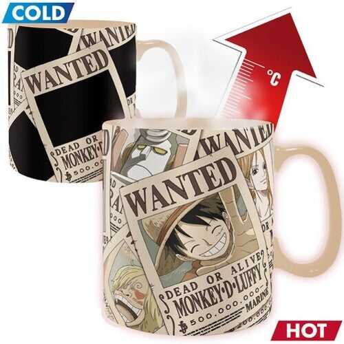 One Piece - Mug Heat Change - 460 Ml - Wanted - One Piece - Mug Heat Change - 460 Ml - Wanted - Collectibles