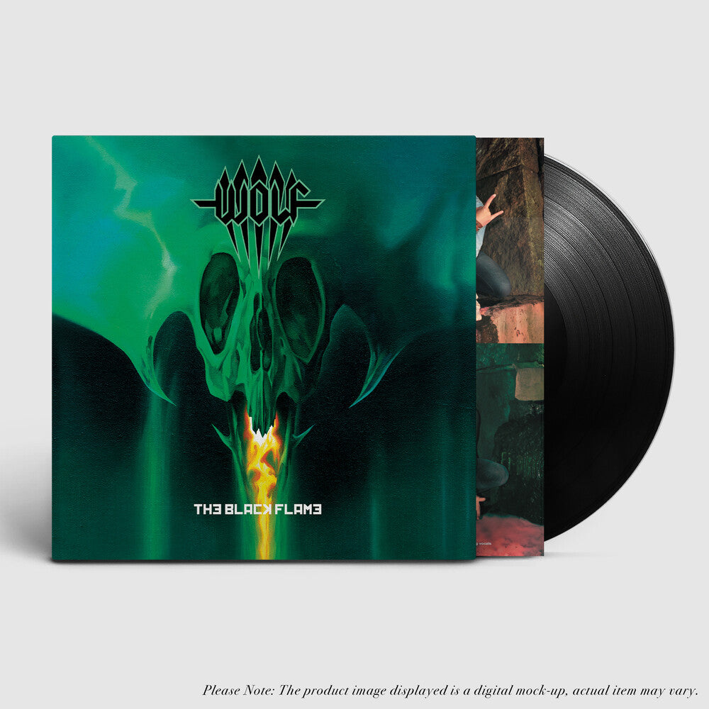 the album cover for Wolf - Black Flame