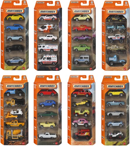 Matchbox - Matchbox Basic 1 64 Car 5 Pack 12 Piece G Asrt - Collectibles