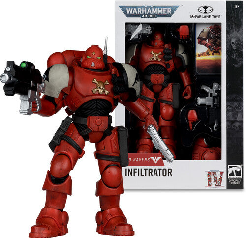 W40k 7in Fig Wv12 Blood Ravens Sgt Infiltrator - W40k 7in Fig Wv12 Blood Ravens Sgt Infiltrator - Collectibles