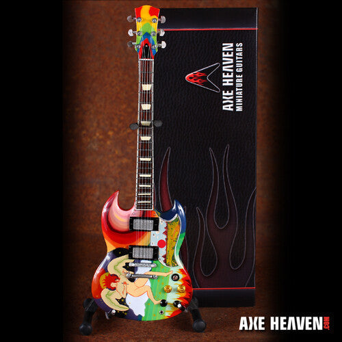 Axe Hvn Fl-082 Psychedelic Fool Miniature Guitar - Axe Hvn Fl-082 Psychedelic Fool Miniature Guitar - Collectibles