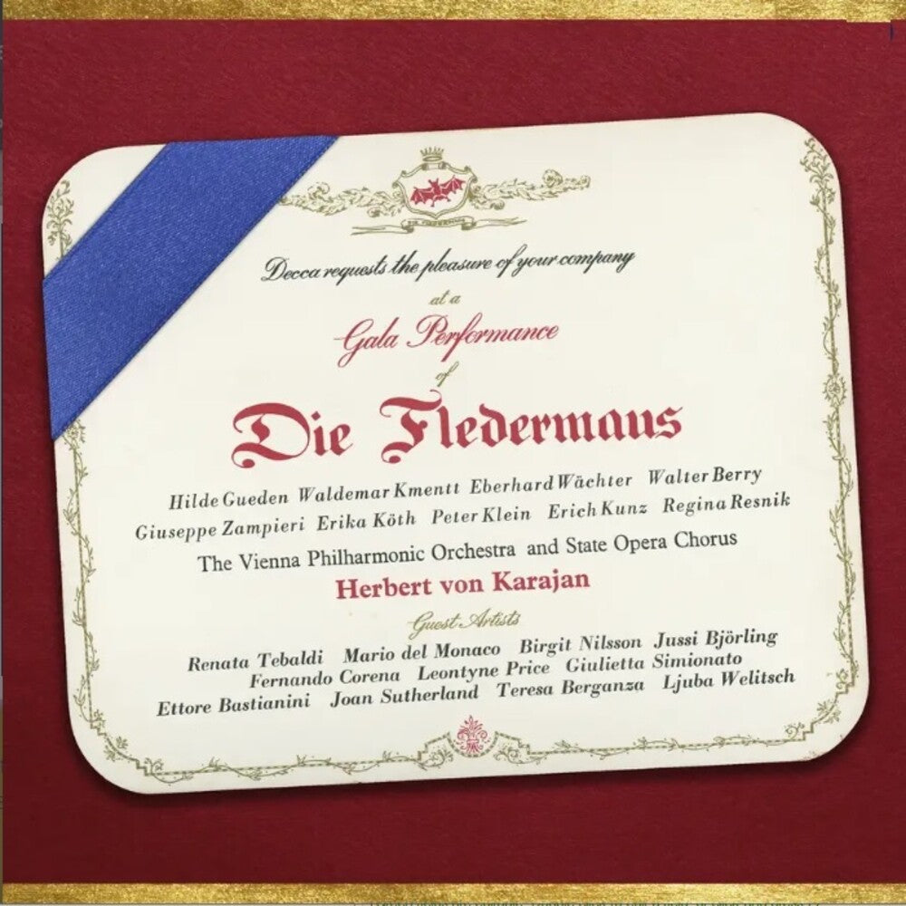 the album cover for Von Herbert Karajan - Die Fledermaus (Uk)
