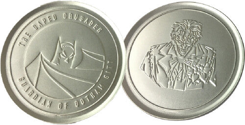 Dc Comics Batman Set Of 4 Embossed Metal Coasters - Dc Comics Batman Set Of 4 Embossed Metal Coasters - Collectibles