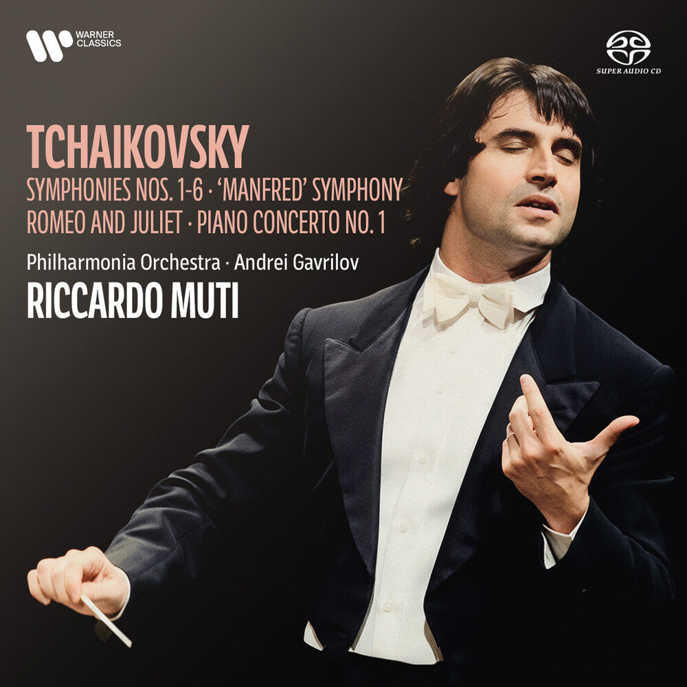the album cover for Riccardo Muti / Philharmonia Orchestra - Tchaikovsky: Symphonies 1-6, Manfred