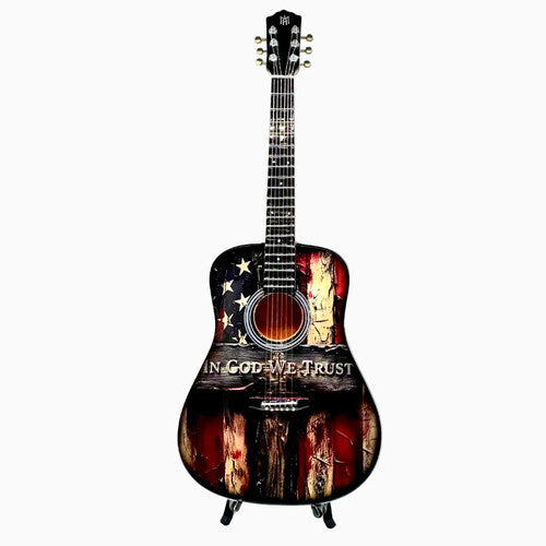 Mini Axe In God We Trust Mini Guitar - Mini Axe In God We Trust Mini Guitar - Collectibles